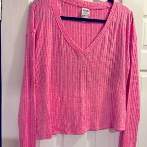 PINK Heather Pink Sweater